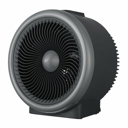 BLACK & DECKER 1,500-Watt-Max Digital Turbo 2-in-1 Fan Heater with Thermostat, Silver and Black BHDT118